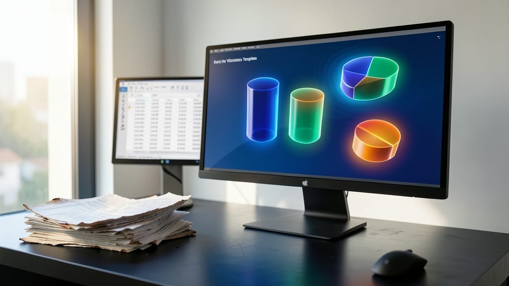 3D Infographic Data Visualization Template