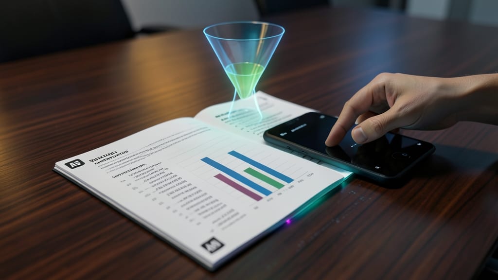 Augmented Reality Financial Overlays for Physical Reports