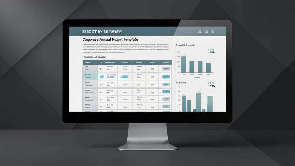 Corporate Annual Report Template